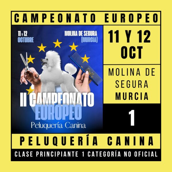 Inscripción Campeonato Europeo 2025 Clase Principiante - 1 Categoría